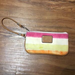 Coach three color clutch